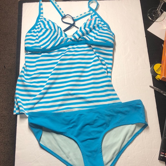 Nike blue two piece swimsuit size xl